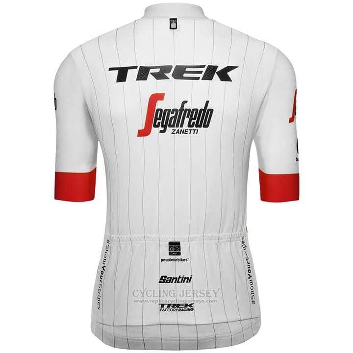 2018 Cycling Jersey Trek Segafredo Tour de France White Red Short Sleeve and Bib Short